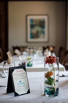 Interior: Table with flower - Grandale Restaurant in Purcellville, VA American Restaurants