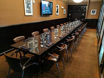 Interior: Private Dining - Winning Edge Room - Hops n' Sprockets in Roanoke, VA American Restaurants