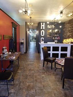 Interior - House of Colour in Norfolk, NE Coffee, Espresso & Tea House Restaurants