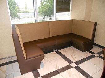 Interior: Resturant Booth Work - Hughey Hartman Upholstery in Carmel Arts and Design District - Carmel, IN Furniture Refinishing & Repair