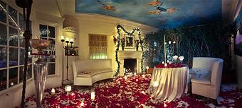 Interior: Private Romantic Room - Il Cielo in Beverly Hills - Beverly Hills, CA Italian Restaurants