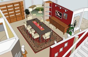 Interior: Dining Space Interiors - Invision Design Partners, in Rochester, NY Graphic Design Services