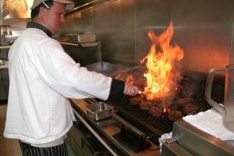 Interior: Flipping Burgers  - Island Grill Seafood & Steakhouse in Ocean City, NJ Steak House Restaurants