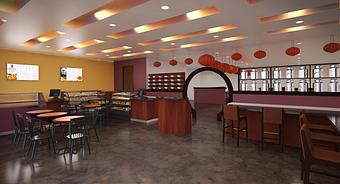 Interior - Jeng Chi Restaurant in China Town Shopping Center - Richardson, TX Bakeries