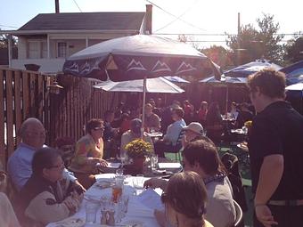 Interior: Oktoberfest on the Patio - Johnson's Cafe in Montoursville, PA American Restaurants