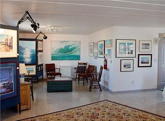 Interior: Oceans & Dreams gallery on the 2nd floor - Kaukauna Coffee and Tea in Kaukauna, WI Sandwich Shop Restaurants