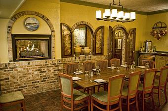 Interior: fireplace and casual dining - La Casa Pasta Restaurant in Newark, DE Italian Restaurants
