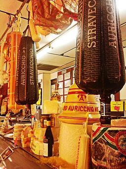 Interior: Black #provolone - Laurenzo's Italian Market and Cafe in North Miami Beach, FL Italian Restaurants
