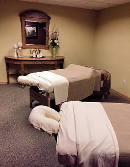 Interior: Couples Massage Room - Life's Retreat Massage and Spa in Elk River, MN Massage Therapy