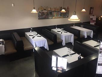 Interior: booth seating 40 - M & J Bistro in Tracy, CA American Restaurants