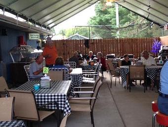 Interior: Outdoor Patio - Main Street Ed's in Argonne, WI American Restaurants