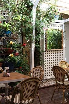 Interior - Matthews Garden Cafe in Pacific Palisades, CA Coffee, Espresso & Tea House Restaurants