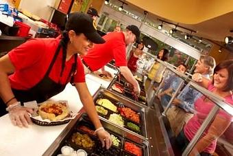 Interior - Moes Southwest Grill in Rochester, NY Mexican Restaurants