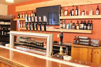 Interior: Mt Hood Brewing Co Bar - Mt. Hood Brewing in Government Camp - Government Camp, OR Hamburger Restaurants