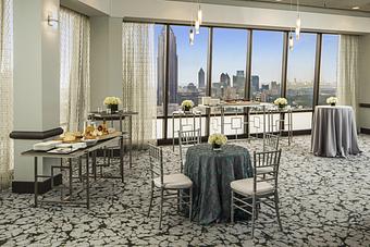 Interior: Our newly renovated restaurant & event space can accommodate diners up to 100 people & receptions up to 250. - Nikolai's Roof in Atlanta, GA French Restaurants