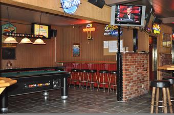 Interior: North End Pool Room - North End Bar & Grill in Five Corners, North End of Hermosa Beach - Hermosa Beach, CA American Restaurants Interior: North End Pool Room - North End Bar & Grill in Five Corners, North End of Hermosa Beach - Hermosa Beach, CA American Restaurants