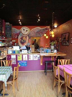 Interior - Owl Sprit Cafe in Port Townsend, WA Coffee, Espresso & Tea House Restaurants