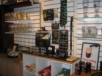 Interior: There is a large selection of Guinness Apparel and Sportswear in our pub room. - Oxford Hall Celtic Shop in HIstoric Downtown Shopping District, New Cumberland PA - New Cumberland, PA Halls, Auditoriums & Ballrooms Rental