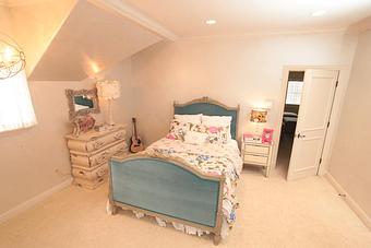 Interior: Upholstered bed designed by Nikki - Panache in Wolflin Village - Amarillo, TX Business Services
