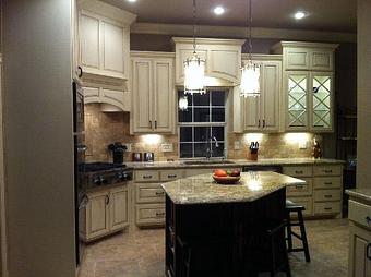 Interior: Complete kitchen remodel designed by Nikki Frazier. - Panache in Wolflin Village - Amarillo, TX Business Services