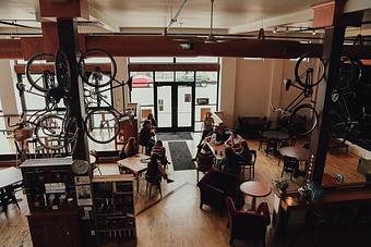 Interior - Paradigm Coffee and Music in Uptown - Sheboygan, WI Coffee, Espresso & Tea House Restaurants