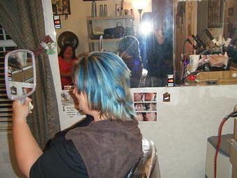 Interior: Care For Blue? - Patricia's Salon in Sulphur, LA Beauty Salons