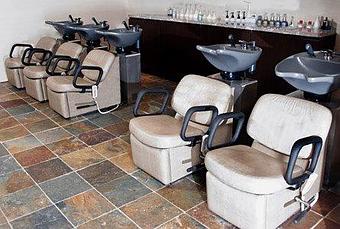Interior: All treatments, and hair washing are done here at the sinks. - Peter Conte Salon and Spa in Matawan, NJ Day Spas