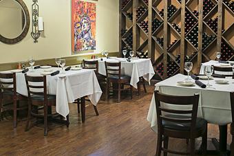 Interior: Portofino's wine room for private groups. - Portofino in Atlanta, GA Italian Restaurants