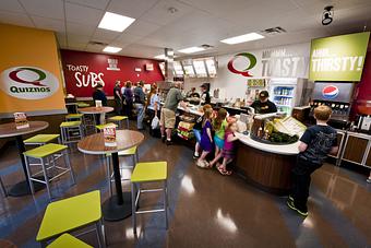 Interior - Quiznos Sub in Carrollton, TX Sandwich Shop Restaurants