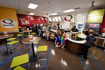 Interior - Quiznos Sub in Richmond, VA Sandwich Shop Restaurants