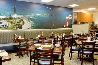 Interior - Red Fox Diner in on Sample Road 1 block east of Federal Hwy (US 1) - Lighthouse Point, FL Diner Restaurants