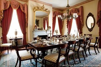 Interior - Restaurant 1818 at Monmouth Historic Inn in Natchez, MS American Restaurants Interior - Restaurant 1818 at Monmouth Historic Inn in Natchez, MS American Restaurants