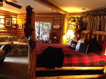 Interior: Great Northwest Suite in Winter Decor - Run of the River in Leavenworth, WA Travel & Tourism