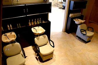 Interior: Relax and unwind during your shampoo and relaxing scalp massage. Part of every hair service. - Russo Salon & Spa in Fountain Hills, Across from Bashas, 2 blocks West of the fountain. - Fountain Hills, AZ Beauty Salons