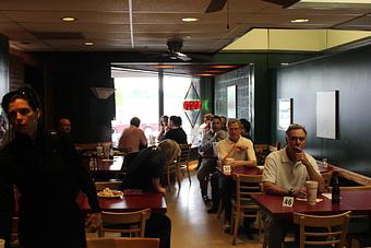 Interior: Inside Dining - Rusty's Deli & Grille in Charlotte, NC Delicatessen Restaurants