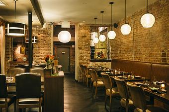 Interior: Main Dining Room is available for large semi-private parties. Email info@sakamai.com for details. - Sakamai in Lower East Side - New York, NY Japanese Restaurants