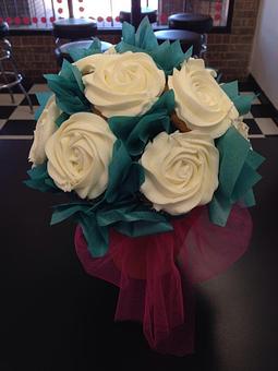 Interior: Cupcake Bouquet - Saweet Cupcakes in San Antonio, TX Dessert Restaurants