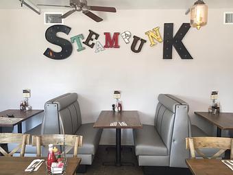 Interior - Steampunk Café & Grill in Tehachapi, CA American Restaurants