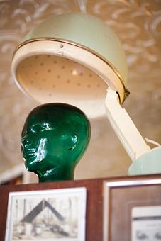 Interior: Bonnet Dryer - Suz Pratt The Holistic Stylist in Ferguson Historic Business District ~ Jeske Park - Ferguson, MO Beauty Salons