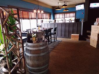 Interior: Entrance and High Top Area - Tavolo Wine Bar & Tuscan Grille in Smithfield, RI Italian Restaurants