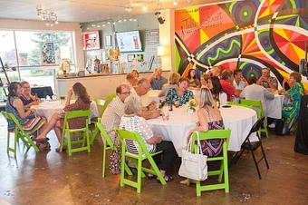 Interior: The Wheat Ridge Feed the Future annual fundraiser. July 2014. - Teller Street Gallery & Studios in Wheat Ridge, CO Art Galleries & Dealers