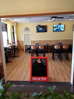 Interior: Now open! Our new dining room complete with DirecTv, Buzztime Trivia, Booth Seating, Draft Beer, Burgers and more! - The 78 Pub @ This Guy's Pizza in Johnston, RI Pizza Restaurant