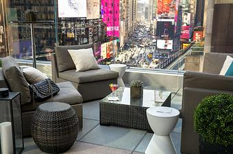Interior - The Broadway Lounge & Terrace in Times Square - New York, NY American Restaurants