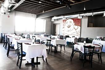 Interior: The Dining Room - The Fifth Element in Newport, RI American Restaurants