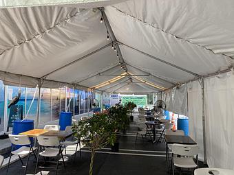 Interior: Outdoor dining - The Fish House in Miami, FL Seafood Restaurants