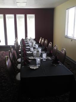 Interior: One of Many Settings for Our Banquet Room - The Hideaway Grill in Payette, ID American Restaurants