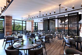 Interior - The Kitchen by Wolfgang Puck in Grand Rapids, MI American Restaurants