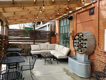 Interior: Back Patio - The Pressed Penny Tavern in Kansas City, MO American Restaurants