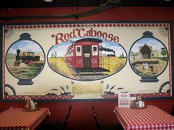 Interior - The Red Caboose Café in Clovis, CA Coffee, Espresso & Tea House Restaurants