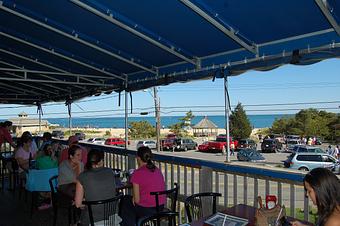 Interior: Our outside deck - The Skipper Restaurant and Chowder House in Bass River - Yarmouth, MA Seafood Restaurants